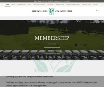 AHCC.net.au(Arundel Hills Country Club) Screenshot