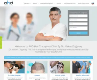 Ahdclinic.com(Hair Transplant FUE) Screenshot