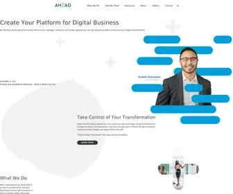 Ahead.com(Digital Platforms Engineered for Modern Enterprises) Screenshot