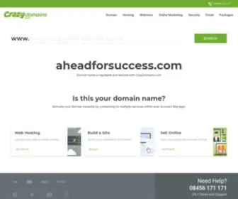 Aheadforsuccess.com(Crazy Domains) Screenshot