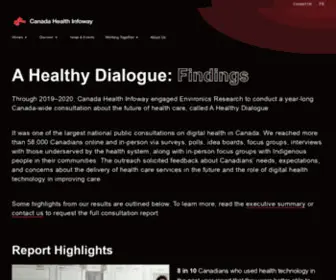 Ahealthydialogue.ca(ACCESS 2022) Screenshot