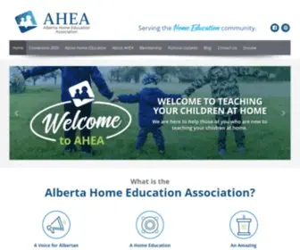 Aheaonline.com(Alberta Home Education Association) Screenshot