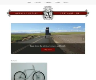 Ahearnecycles.com(Ahearne Cycles) Screenshot