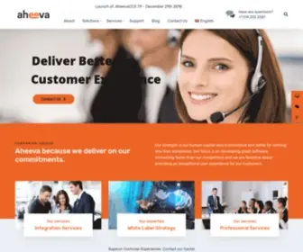 Aheeva.com(Contact center solution) Screenshot