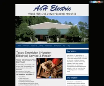 Ahelectric.com(A&H Electric) Screenshot