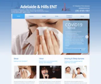 Ahent.com.au(Adelaide & Hills ENT Home) Screenshot