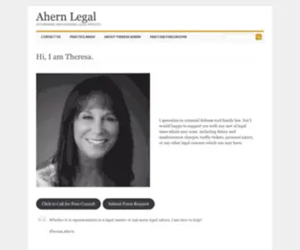 Ahernlegal.com(Affordable and Personal Legal Services) Screenshot