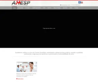 Ahesp.com.br(Associação dos Hospitais) Screenshot