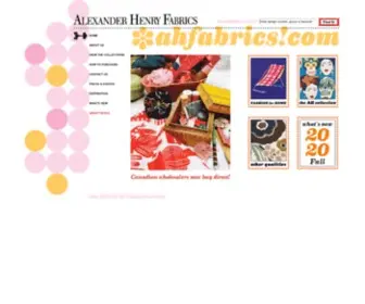 Ahfabrics.com(Alexander Henry) Screenshot