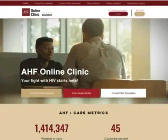 Ahfclinic.com(AIDS Healthcare Foundation) Screenshot