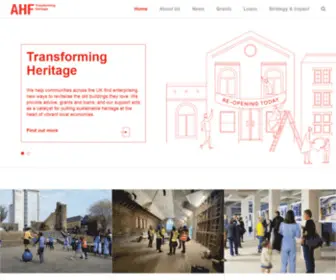 Ahfund.org.uk(The Architectural Heritage Fund) Screenshot