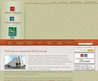 AHG.com.mx(American Hotels) Screenshot