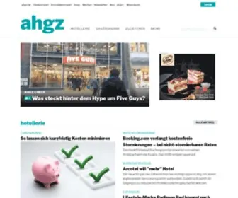 AHGZ.de(Allgemeine Hotel) Screenshot