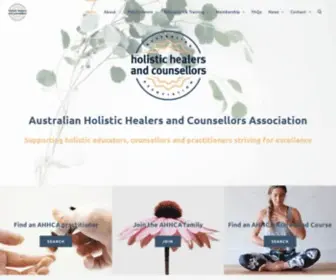 Ahhca.org(The Australian Holistic Healers and Counsellors Association) Screenshot