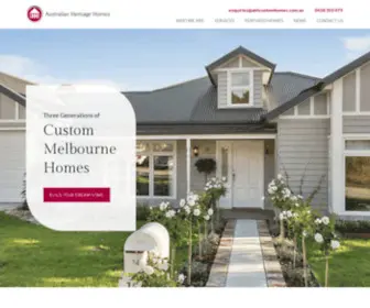 Ahhcustomhomes.com.au(Australian Heritage Homes) Screenshot