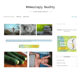 Ahhmazing20.com(Ahhmazingly Healthy) Screenshot