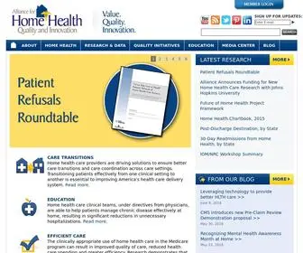 Ahhqi.org(Alliance for Home Health Quality and Innovation) Screenshot