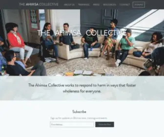 Ahimsacollective.net(The Ahimsa Collective) Screenshot