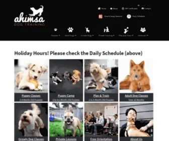 Ahimsadogtraining.com(Dog Training Seattle) Screenshot