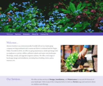 Ahimsagardens.com(Landscape Professionals for Ashland Oregon) Screenshot