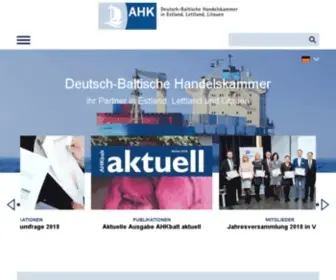 AHK-Balt.org(Mit dem größten deutsch) Screenshot