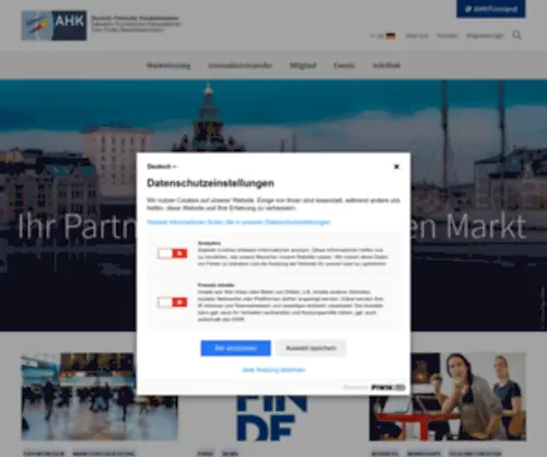 Ahkfinnland.de(AHK Finnland (Deutsch) Screenshot