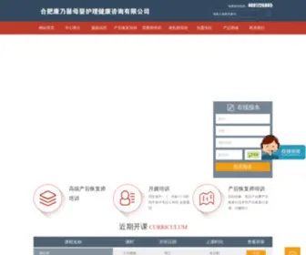 AHKNX.com(合肥康乃馨母婴护理培训中心) Screenshot