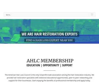 AHLC.org(American Hair Loss Council) Screenshot