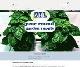 Ahlgrows.com(Grow store) Screenshot