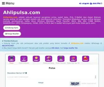 Ahlipulsa.com(Ahlinya Isi Ulang Pulsa Online) Screenshot