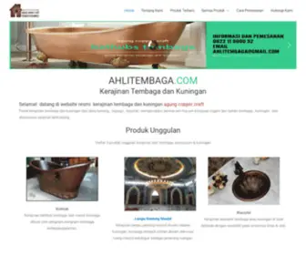 Ahlitembaga.com(Kerajinan tembaga dan kuningan) Screenshot