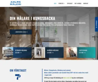 Ahlmsmaleri.se(Målare i Kungsbacka) Screenshot