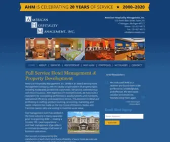 AHM-Hotels.com(American Hospitality Management) Screenshot