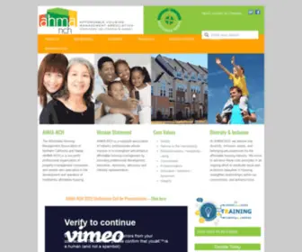 Ahma-NCH.org(Affordable Housing Management) Screenshot