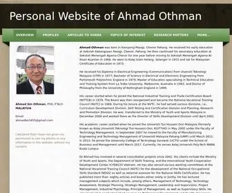 Ahmadbo.com(Personal Website of Ahmad Othman) Screenshot