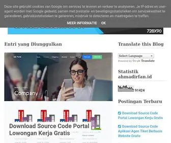 Ahmadirfan.id(Blog Pribadi Ahmad Irfan) Screenshot