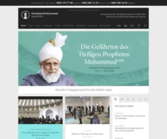 Ahmadiyya.de(Ahmadiyya Muslim Jamaat Deutschland) Screenshot
