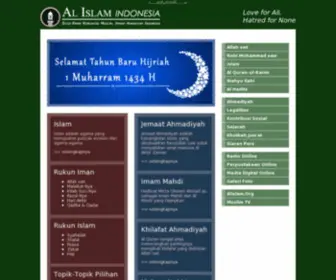 Ahmadiyya.or.id(Ahmadiyah Indonesia) Screenshot