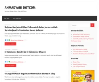 Ahmadyani.com(Jurnal Peribadi) Screenshot