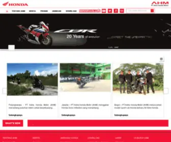 AHM.co.id(PT Astra Honda Motor) Screenshot