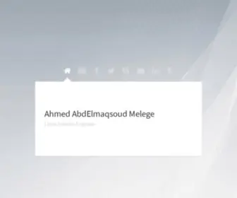 Ahmed-Melege.com(Ahmed AbdElmaqsoud Melege) Screenshot