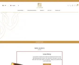 Ahmed-Perfume.com(Ahmed Al Maghribi Perfumes) Screenshot