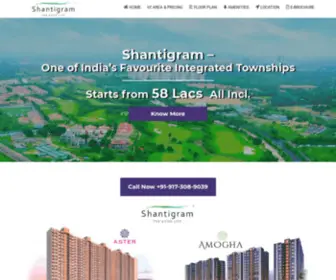 Ahmedabad-Shantigram.com(Adani Shantigram) Screenshot