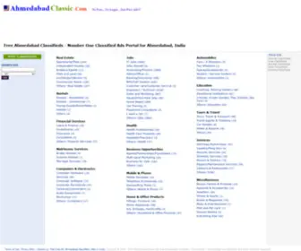 Ahmedabadclassic.com(Ahmedabad Classic Ahmedabad classifieds) Screenshot