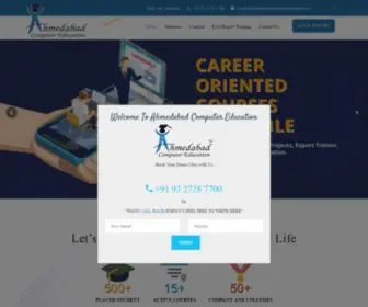 Ahmedabadcomputereducation.com(Ahmedabad Computer Education) Screenshot