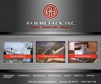 Ahmetals.com(A&H Metals) Screenshot