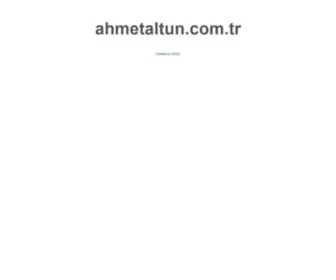 Ahmetaltun.com.tr(Ahmet ALTUN) Screenshot