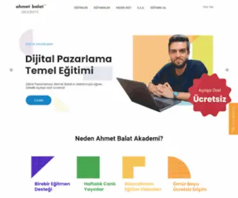 Ahmetbalatakademi.com(Ahmet Balat Akademi) Screenshot