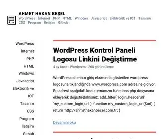 Ahmethakanbesel.com.tr(LAMP stack installation scripts by Teddysun) Screenshot