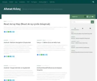 Ahmetkilinc.net(Ahmet K) Screenshot